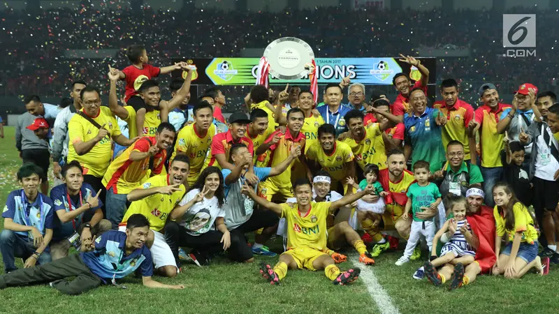 Bhayangkara FC Rayakan Gelar Juara Liga 1 Indonesia