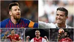 Pemain Barcelona, Lionel Messi, menjadi pencetak gol terbanyak di Champions League 2018-2019 dengan 12 gol. Sedangkan, striker Bayern Munchen, Robert Lewandowski, berada di urutan kedua yang disusul oleh Cristiano Ronaldo.​ (Kolase foto AFP)