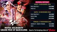 Jadwal dan Link Live Streaming MotoGP Barcelona 2024 di Vidio