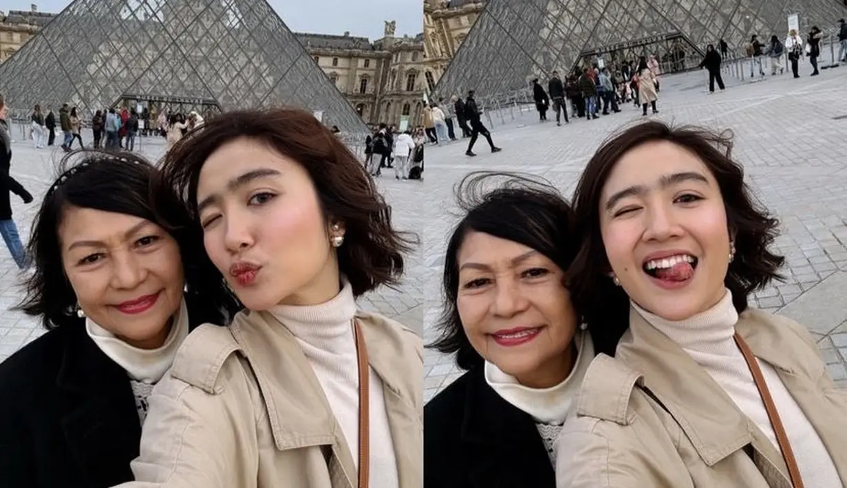 Febby dan sang ibunda memilih Paris sebagai liburan akhir tahunnya. Kedua pun tampil dengan busana musim dinginnya. [@febbyrastanty]