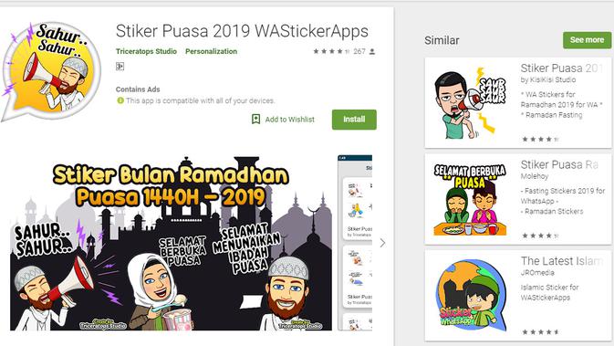 5 Aplikasi Stiker  WhatsApp  Bertema Ramadan yang  Lucu  dan 