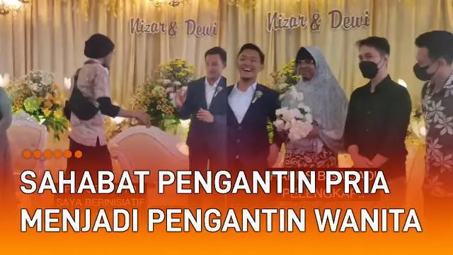 Sebuah momen haru terjadi ketika seorang pria menjadi cosplay pengantin wanita di pernikahan sahabatnya viral di media sosial.