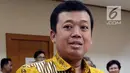 Kepala BNP2TKI Nusron Wahid saat rapat kerja dengan Timwas TKI di Senayan, Jakarta, Rabu (21/3). Sebelumnya Zaini Misrin Arsyad dieksekusi mati oleh pemerintah Arab Saudi tanpa pemberitahuan resmi kepada Pemerintah Indonesia. (Liputan6.com/JohanTallo)