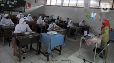 FOTO: Pemkot Bogor Uji Coba Pendidikan Tatap Muka di 37 Sekolah