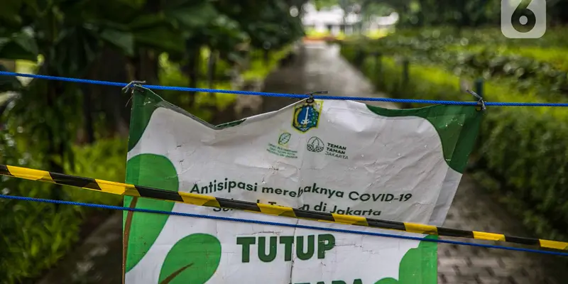 Penutupan Taman dan Hutan Kota di Jakarta