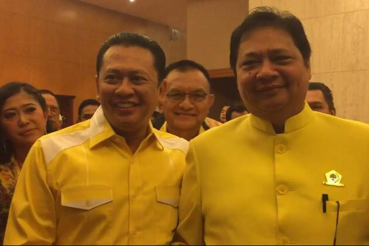 Airlangga Hartarto dan Bambang Soesatyo