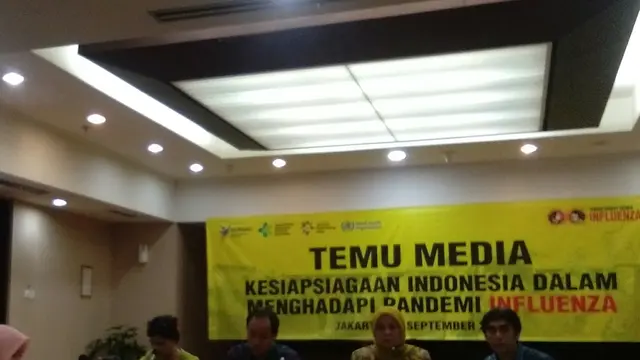 Temu media mengenai kesigapan Indonesia hadapi pandemi influenza.