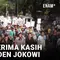 AKSI RIBUAN RELAWAN TERIMA KASIH KEPADA PRESIDEN JOKOWI