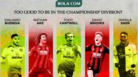 Deretan 5 pemain yang tak pantas bermain di Divisi Championship. (Bola.com/Gregah Nurikhsani)