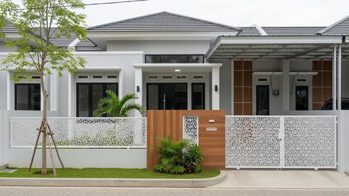 Perbandingan Pagar Laser Cut vs Pagar Besi Hollow/ Ilustrasi AI