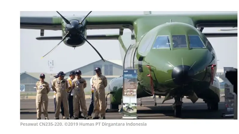 Pesawat buatan PT Dirgantara Indonesia (PTDI) CN235-220 Military Transport diekspor ke Nepal