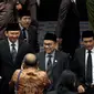 Gubernur DKI Jakarta Basuki Tjahaja Purnama dan Wagub Djarot Saiful Hidayat saat tiba di Gedung DPRD DKI Jakarta, Jakarta, Senin (12/1/2015). (Liputan6.com/Faizal Fanani)