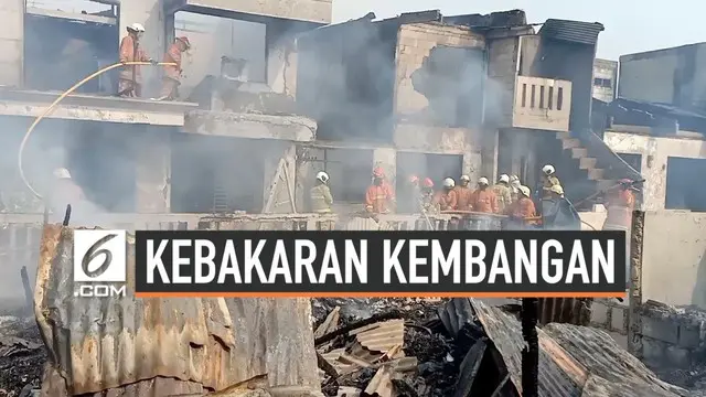 VIDEO: Detik-Detik Kebakaran 30 Indekos di Kembangan