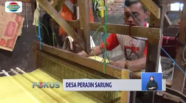 Desa Pojok, Sukoharjo, Jawa Tengah, jadi desa perajin sarung yang penjualannya sudah mendunia.