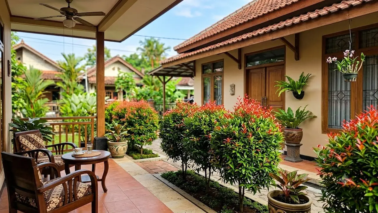 Tips Menata Pucuk Merah di Teras Rumah