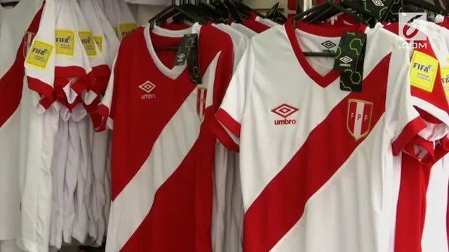 VIDEO: Jelang Play-Off Piala Dunia 2018, Warga Peru Berburu Baju Timnas
