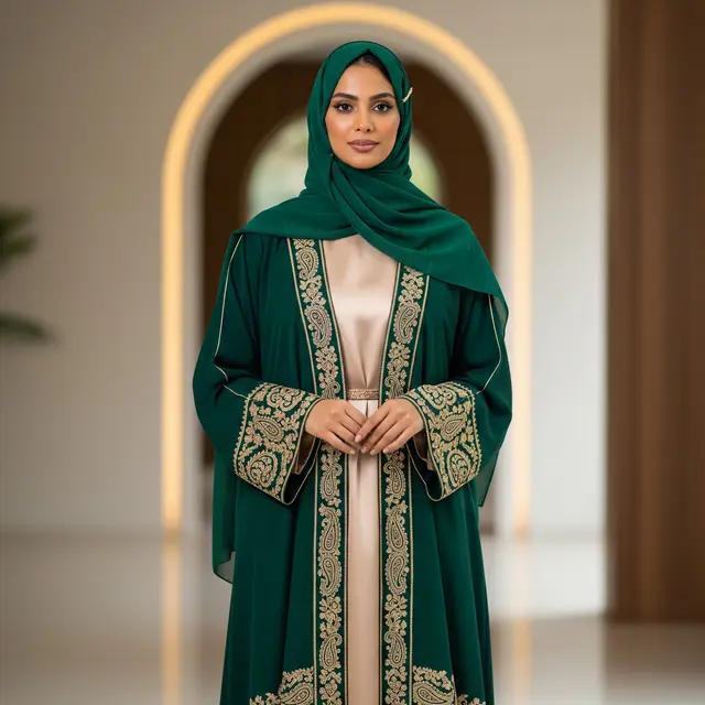 Model Abaya Simple tapi Terlihat Glamor