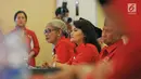Calon Kepala Daerah dan Wakil Kepala Daerah yang diusung PDI P saat mengikuti Sekolah partai angkatan ke-6, Depok, Minggu (28/1). Sebanyak 88 bakal calon Kepala Daerah dan Wakil Kepala Daerah mengikuti sekolah tersebut. (Liputan6.com/Herman Zakharia)