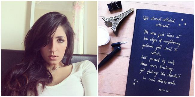 Niki dan puisinya. | Foto: copyright instagram.com/nikita_gill