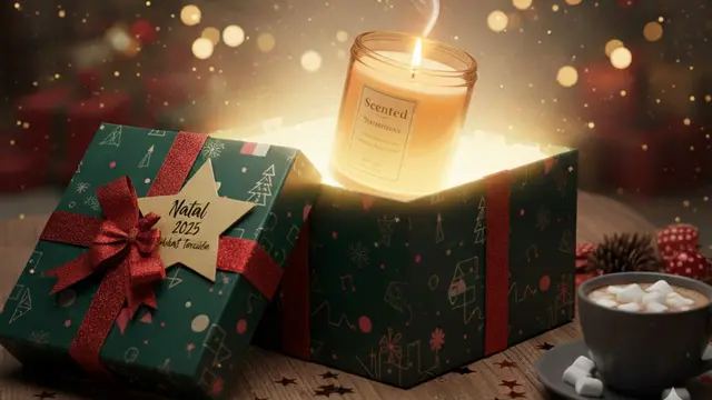 Kado Natal Scented Candle (Gemini AI)