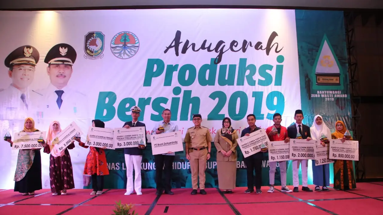 Sejumlah Pelaku Usaha di Banyuwangi Raih Penghargaan Anugerah Produk Bersih 2019