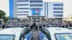 Kakorlantas Polri Irjen Pol Agus Suryonugroho melepas Tim Perwira Pengamat Wilayah (Pamatwil) untuk memastikan kelancaran Operasi Ketupat 2025. (Dok. Korlantas Polri).