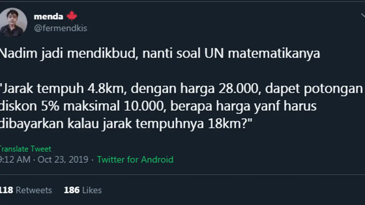 9 Cuitan Kocak Warganet Nadiem Makarim Jadi Menteri Pendidikan dan Kebudayaan