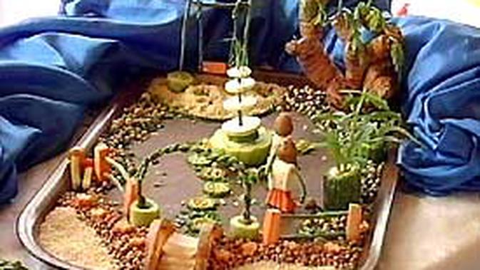  Lomba  Merangkai  Sayur dan Buah  News Liputan6 com