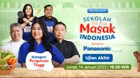 Program Sekolah Masak Indonesia bersama Panasonic episode terbaru tayang di Vidio. (Dok. Vidio)