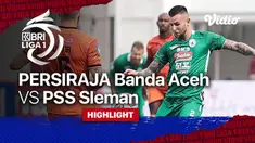 Berita Video, Highlights Pertandingan Persiraja Banda Aceh Vs PSS Sleman pada Sabtu (11/9/2021)