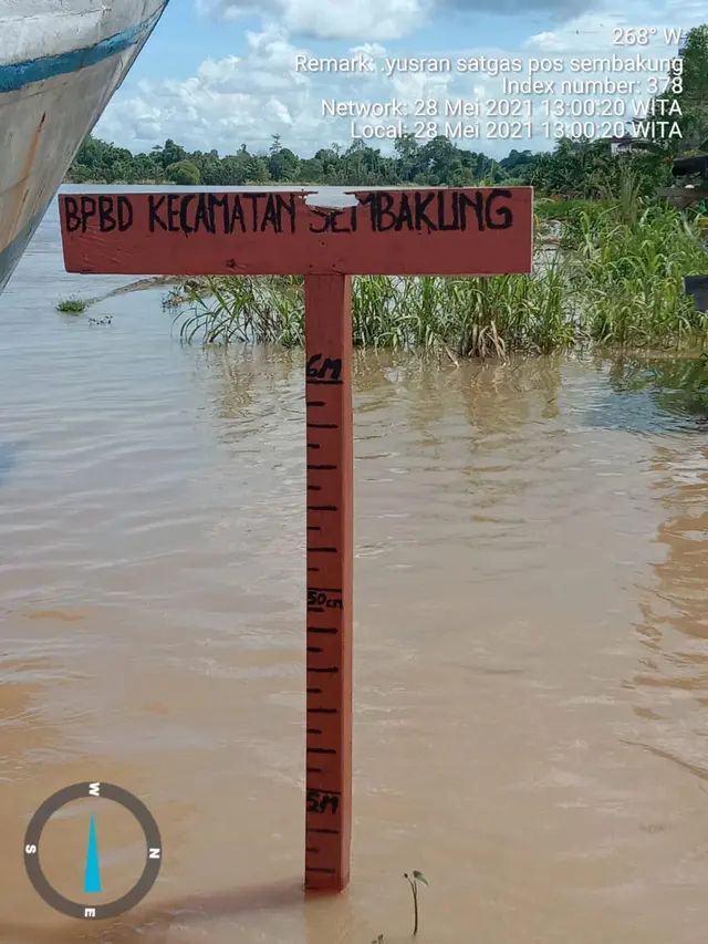 Banjir di Nunukan Kaltara. Foto istimewa