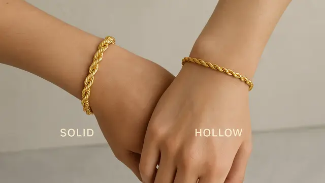 Model Gelang Emas Padat vs Hollow/Ilustrasi ChatGPT