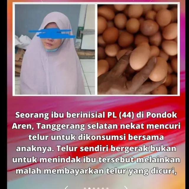 Viral Ibu 3 Anak Curi Telur di Minimarket, Kapolsek Lakukan Tindakan Tak Terduga