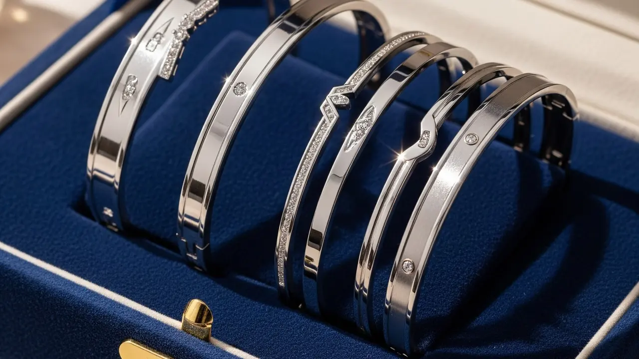 Model Gelang Emas Putih yang Lagi Trend