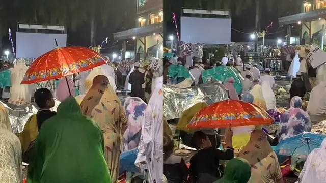 6 Momen Haru Anak Payungi Ibunya, Ada yang Rela Basah Kehujanan