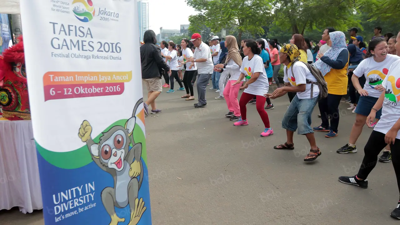 Promosi Olahraga Rekreasi Tafisa Games 2016 di Jalan Sudirman
