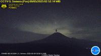 Gunung Semeru di Lumajang Jawa Timur kembali erupsi pada Jumat dini hari (9/5/2025), pukul 02.51 WIB. (Liputan6.com/ Dok PVMBG)
