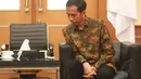 Jokowi'blusukan' ke masyarakat adat di Papua melalui audio conference, Jakarta, (24/9/14). (Liputan6.com/Herman Zakharia)