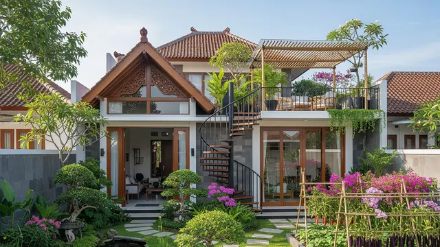 Desain Rumah Mungil Tapi Punya Kebun Luas