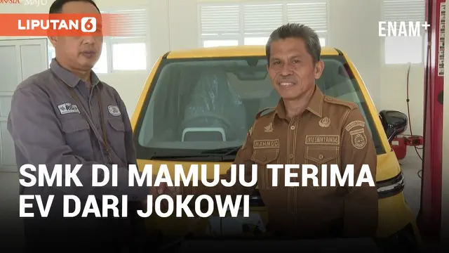 Presiden Jokowi Beri Mobil Listrik untuk Belajar Praktik SMKN 1 Rangas Mamuju