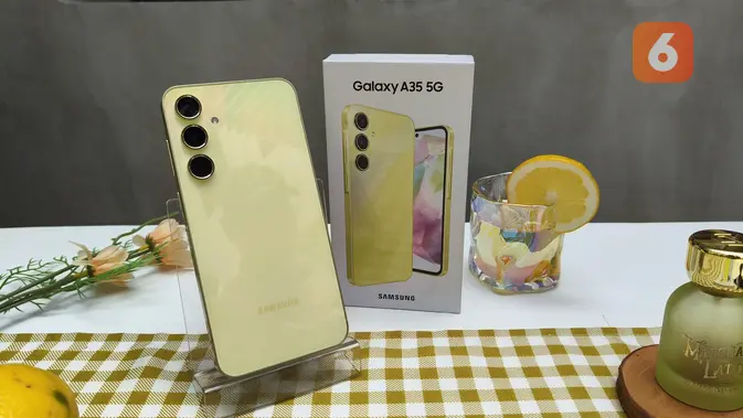 Samsung Galaxy A55. Liputan6.com/Agustinus Mario Damar