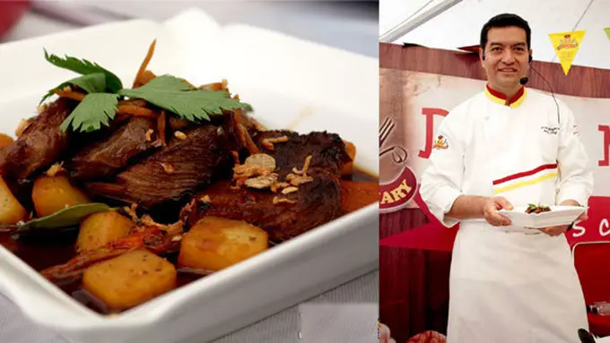 Chef Vindex dan Semur Lidah Bali, foto: dok. Vemale.com