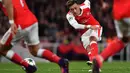 Mesut Ozil mencetak tiga gol hingga pekan ke-3 untuk Arsenal pada laga Liga Champions 2016-2017. (AFP/Ben Stansall)