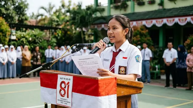 Contoh Teks Pidato Kemerdekaan 17 Agustus 1945 HUT RI Ke-81 di SMA