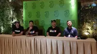 Operator seluler Tri menggelar nonton bareng film Warkop DKI Reborn: Jangkrik Boss Part 2. Liputan6.com/Agustin Setyo W 