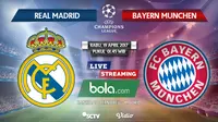Susunan Pemain Real Madrid Vs Bayern Munchen