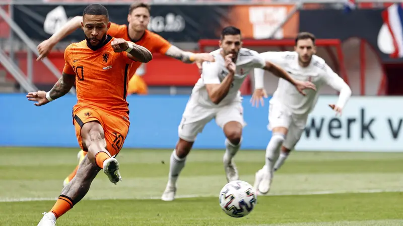 Foto Piala Eropa: Menang Meyakinkan, Hasil Uji Coba Terakhir Skuat De Oranje Menyambut Euro 2020, Depay Jadi Aktor Terciptanya Gol
