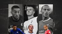 Gareth Bale , Thiago Alcantara dan Hakim Ziyech. (Bola.com/Dody Iryawan)