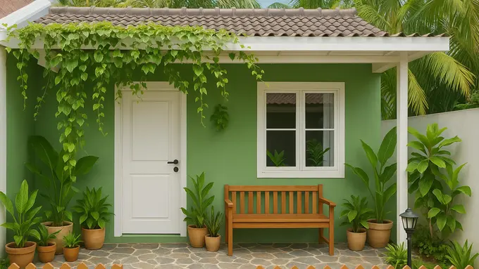 Rumah Tipe 21 dengan Teras Mini (Foto: ChatGPT)