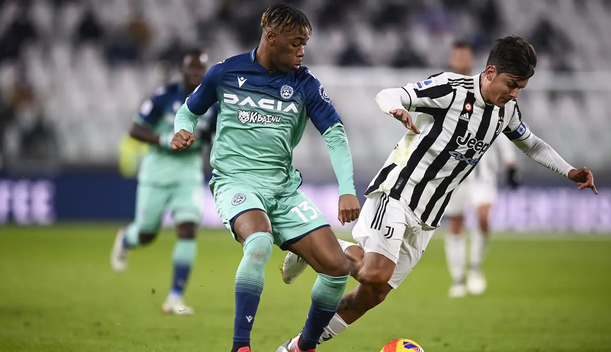 Belakangan ini, masa depan Dybala di Juventus gencar dipertanyakan. Kontrak pemain Argentina itu akan habis musim ini, tapi hingga sekarang masih belum tercapai kesepakatan dengan Juventus perihal kontrak anyar. (Fabio Ferrari/LaPresse via AP)